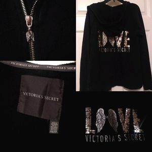 𝗕𝟮𝗚𝟮𝙁𝙍𝙀𝙀 🖤✨ VINTAGE VS ZIP-UP HOODIE XS